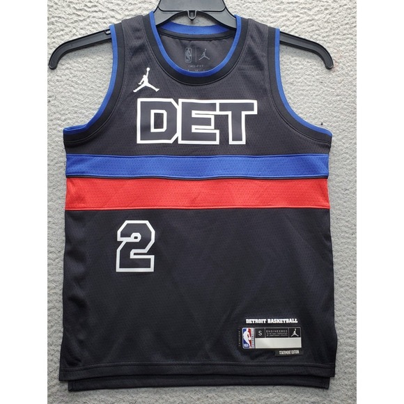 Detroit Pistons Basketball Cade Cunningham #2 Jordan Statement Swingman Jersey S - Picture 1 of 8